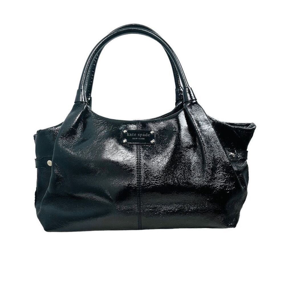 Kate Spade Berkshire Road Stevie Shoulder Bag in Black Patent Leather